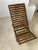 Foldable Slatted Teak Lounge Chair For Sale - Image 5 of 18