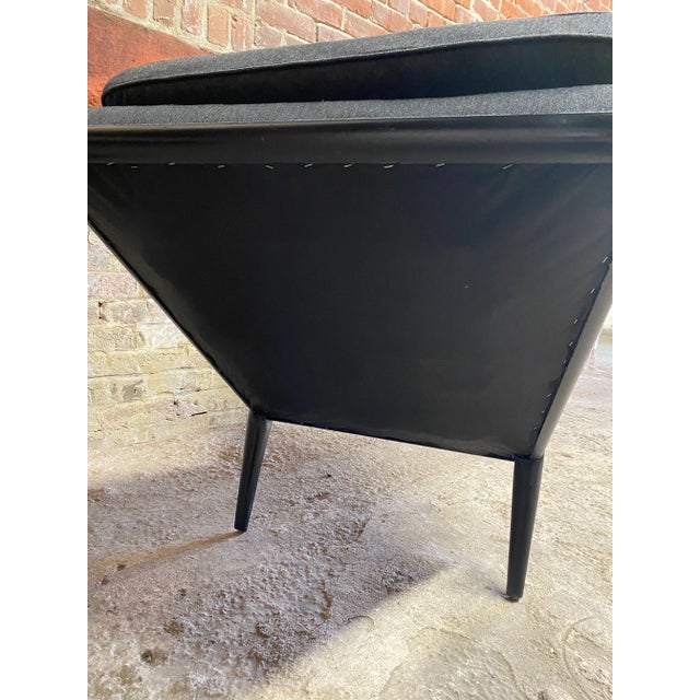 T. H. Robsjohn Gibbings for Widdicomb Upholstered Slipper Chair For Sale - Image 11 of 13