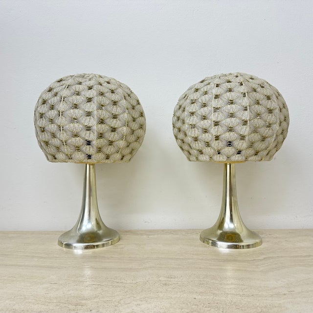 Table Lamps with Fabric Shades from Aro Leuchte, 1970s, Set of 2 For Sale - Image 12 of 18