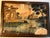 A great old 19th century gouache on paper painting of an Italian? Landscape with architecture and people by and on the...