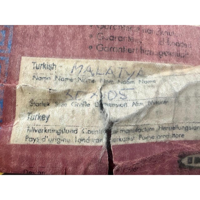 Textile Vintage Turkish Hand-Woven Malatya Rug from Ikea, 1960s For Sale - Image 7 of 13