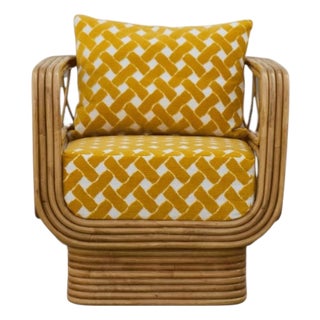 Luna Chair in Stained Rattan by Popus Editions For Sale