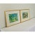 French Pair of Vintage Watercolor Paintings in Gilt Frames For Sale - Image 4 of 8