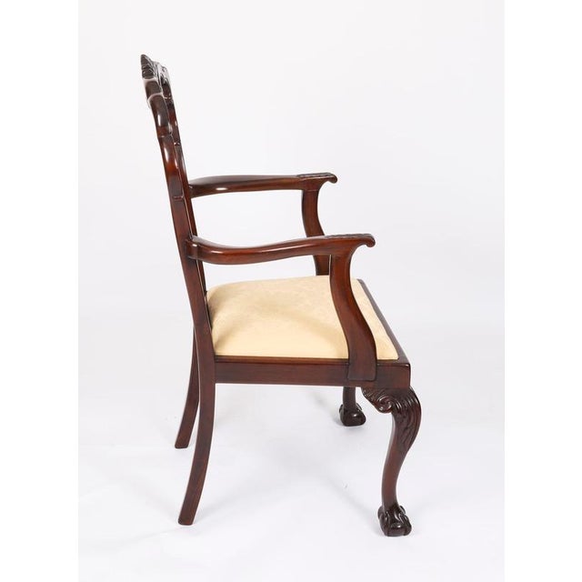 Antique George II Style Chippendale Dining Chairs, 1800s, Set of 12 For Sale - Image 4 of 18