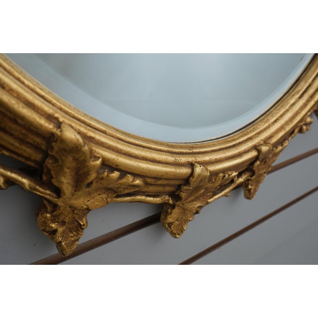 Glass Pair Friedman Brothers Gold Frame Grapevine Mirrors For Sale - Image 7 of 10