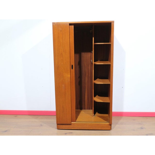 Mid 20th Century Mid Century Modern Vintage Teak Tambour Door Low Armoire Wardrobe by Austinsuite For Sale - Image 5 of 15