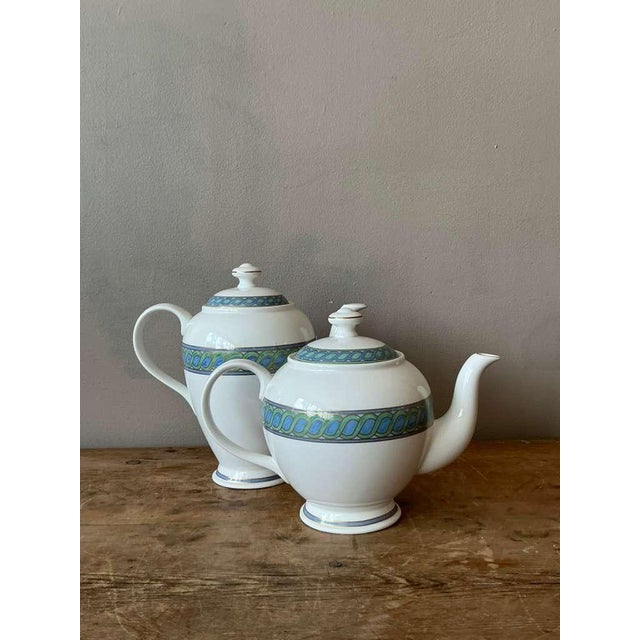 Christofle Vintage Boho Christofle "Torsada" Coffee & Teapot With Lid - A Pair For Sale - Image 4 of 7