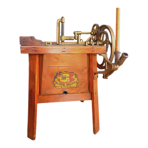Early 1900's Antique Barlow & Selig 'Big 3' Copper Tub Vacuum Washing Machine