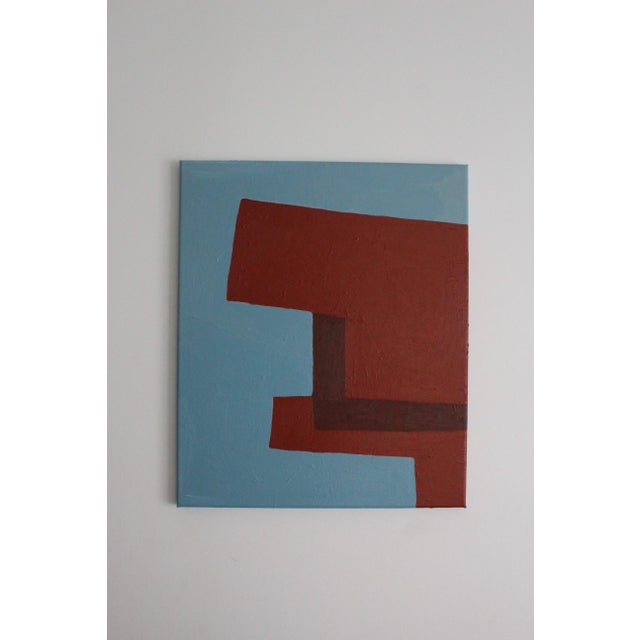 Bodasca, Structure in Red and Blue, 2026, Acrylic Painting on Canvas For Sale - Image 10 of 10