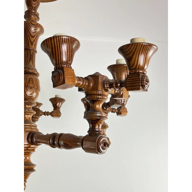 Mid-Century Swedish 15-Light Chandelier, 1960s For Sale - Image 6 of 9