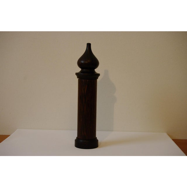 1960s Sculptural Pepper Mill in Wenge Wood by Laurids Lonborg, 1960 For Sale - Image 5 of 8