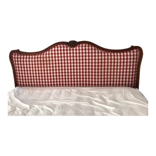 Vintage Calico Corners Custom French Country Style King Size Headboard For Sale