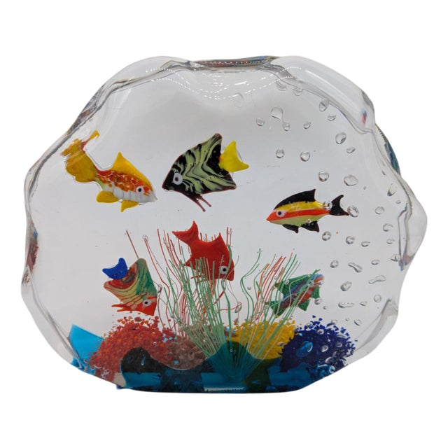 Aquarium Sculpture in Murano Glass, Murano, 1980s For Sale