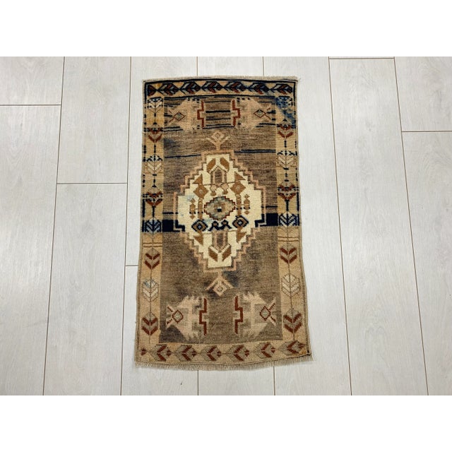 1960s Pale Turkish Boho Deco Rug For Sale In Phoenix - Image 6 of 6