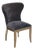 Vintage Richmond Desk or Dining Chair in Navy Velvet with Studs from Halo For Sale