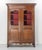 French armoire vitrine bookcase of the Louis 15 period. Glasse, ash & iron. The back and shelves of the wardrobe are...