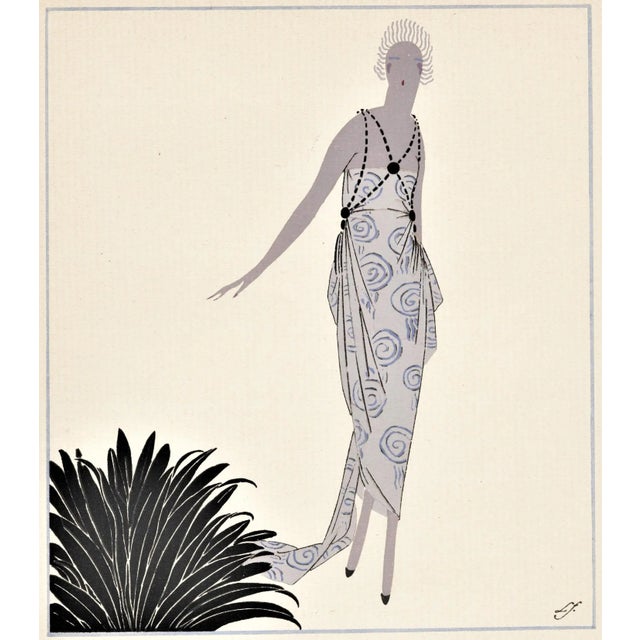 Art Deco Matted Art Deco Fashion Pochoir For Sale - Image 3 of 6