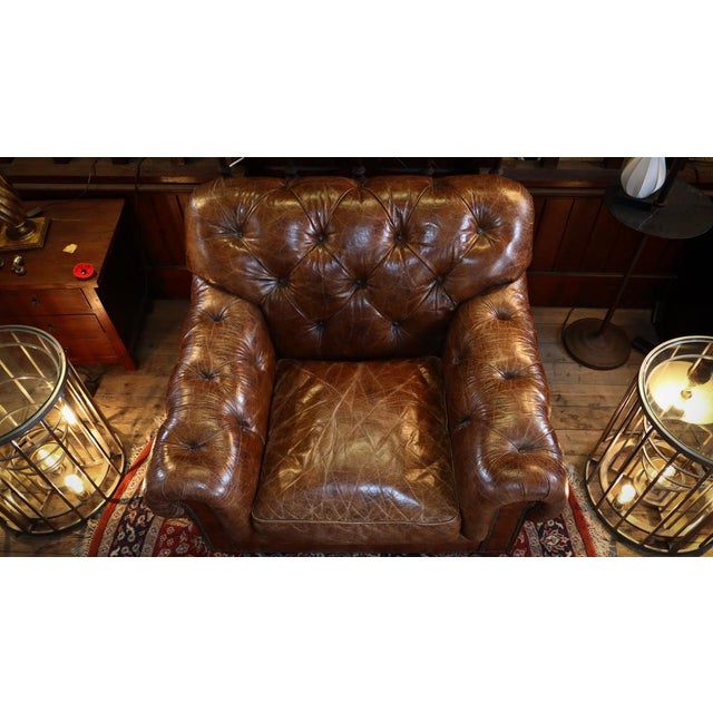 Halo Heritage Lounge Chair in Leather from Timothy Oulton, 2010s For Sale - Image 17 of 18