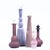 Glass Lavender Lilac & Lapis Eclectic Glass Bottle Curation - Group of 10 For Sale - Image 7 of 17