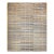 19th Century American Amish Rag Rug, Handwoven Folk Art, Stripe Pattern, Tan & Pale Blue, 10’ X 14’ For Sale