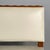 Art Deco Italian Bench in Wood and White Leather, 1940s For Sale - Image 9 of 18
