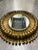 Italian Mid Century Modern Gilt Wrought Iron Mirror from New York Estate