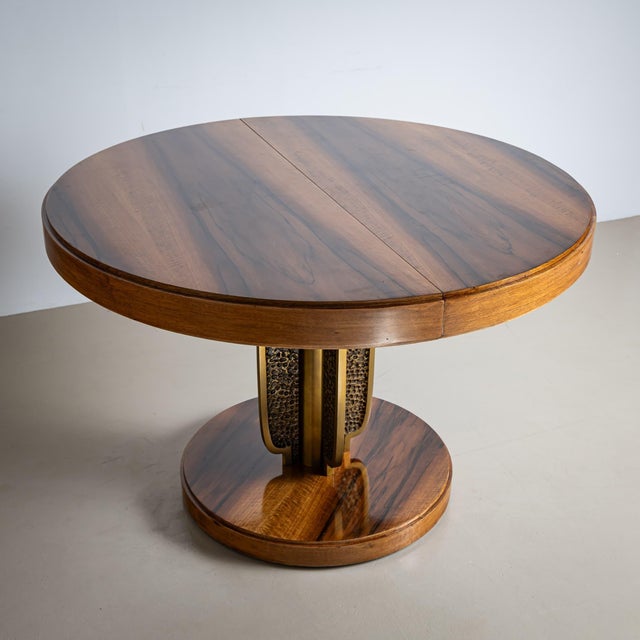 Late-20th Century Extendable Table in the style of Luciano Frigerio, Italy For Sale - Image 9 of 9