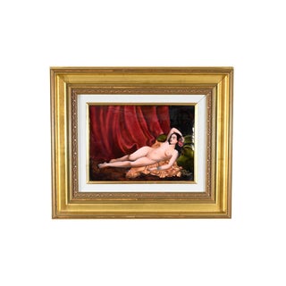 Framed Enameled Panel by C. Jalabert after R. Bonhomme, 1950 For Sale