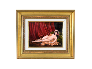 Framed Enameled Panel by C. Jalabert after R. Bonhomme, 1950