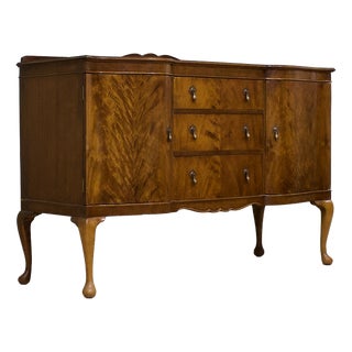 Queen Anne Walnut Sideboard from Beithcraft, 1950s For Sale