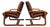 Set of Two (2) Scandinavian Modern Bentwood Lounge Chairs in the Manner of Ingmar Relling, Scandinavia, C. 1980s For Sale