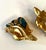 Line Vautrin Pair of Bronze and Enamel Earrings Line Vautrin For Sale - Image 4 of 10