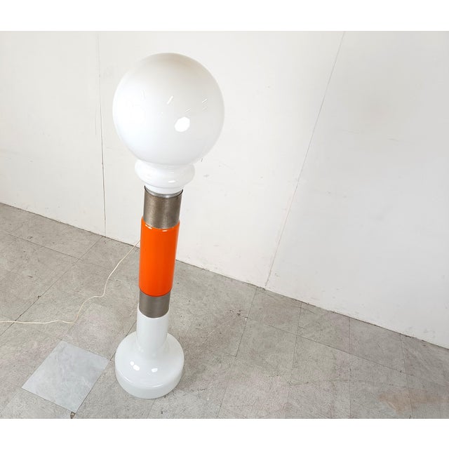 Glass Vintage Glass Floor Lamp from Mazzega, 1960s For Sale - Image 7 of 9