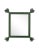 Contemporary Fleur Home Carnival Vieux Rectangle Mirror in Duck Green, 43x55 For Sale - Image 3 of 3