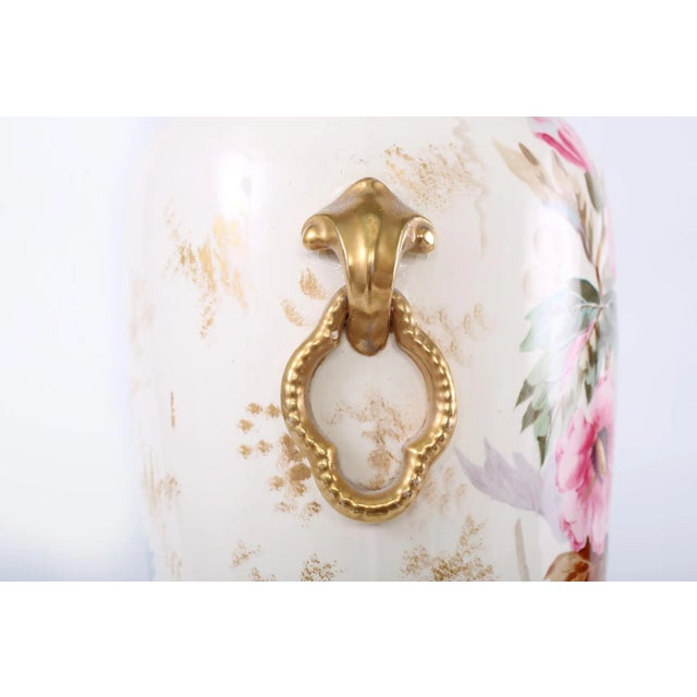 19th Century Tall Gilt Porcelain Vase For Sale - Image 10 of 13