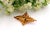 Gold Brooch with Diamond Chips For Sale - Image 4 of 6