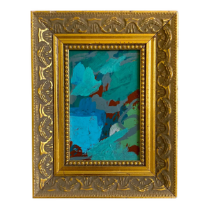 "Churning" Framed Mini Painting by Jessalin Beutler