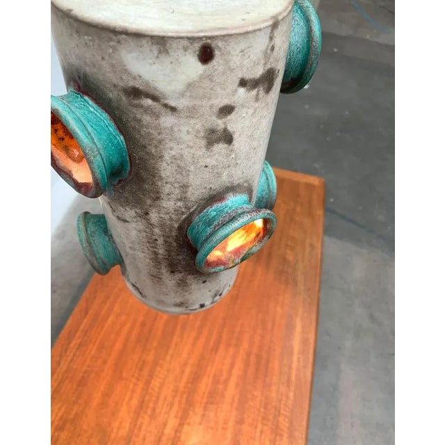 Mid-Century Studio Pottery Ceramic Pendant Lamp from Palette Design, 1960s, Set of 3 For Sale - Image 9 of 18