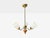 1950s 1950s Swedish Modern, Pendant Light, Brass, Glass, Teak For Sale - Image 5 of 10