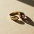 Modern Toi Et Moi Gemstone Ring: Amethyst and Moissanite, Size 7.5 For Sale - Image 3 of 9