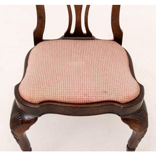Mid Queen Anne Style Mahogany Chairs, Associated Pair For Sale - Image 9 of 11