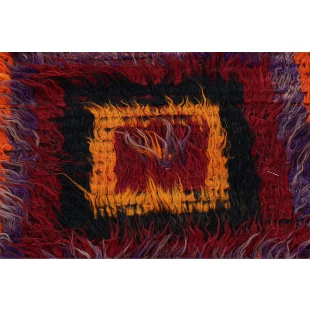 Contemporary Vintage Tulu Rug With Colorful Geometric Patterns, From Rug & Kilim For Sale - Image 3 of 7
