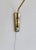 Mid-Century Wall Light in Brass and Cotton Shade, Sweden, 1960 For Sale - Image 4 of 12