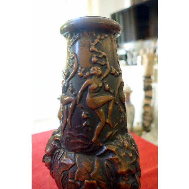 Absolutely superb The very best of this great master glassmaker's work Opalescent brown glass Beautiful shape Bacchanalian...