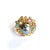 Bochic “Orient” Tahiti South Sea & Multi Sapphire Cluster Ring Set 18K & Silver, Size 5 For Sale - Image 4 of 10