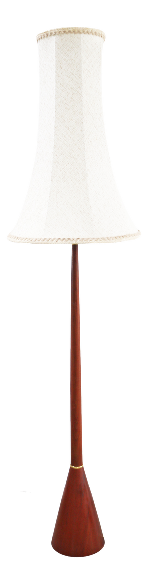 Danish Modern Teak Cone Floor Lamp, 1960s