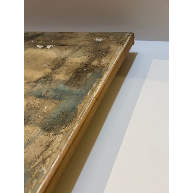 1960s Large Scale “Sur La Port” Oil on Canvas Painting by Alexandre Garbell For Sale In West Palm - Image 6 of 13