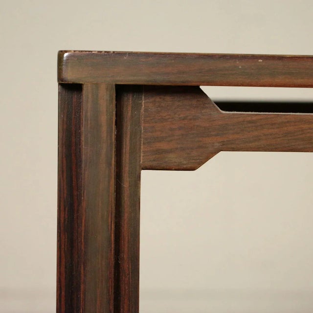Wood Italian Rosewood Veneer Service Cart, 1960s For Sale - Image 7 of 11