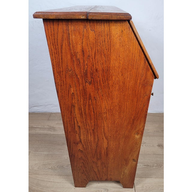 Vintage Elm Secretary, 1930s For Sale - Image 17 of 18