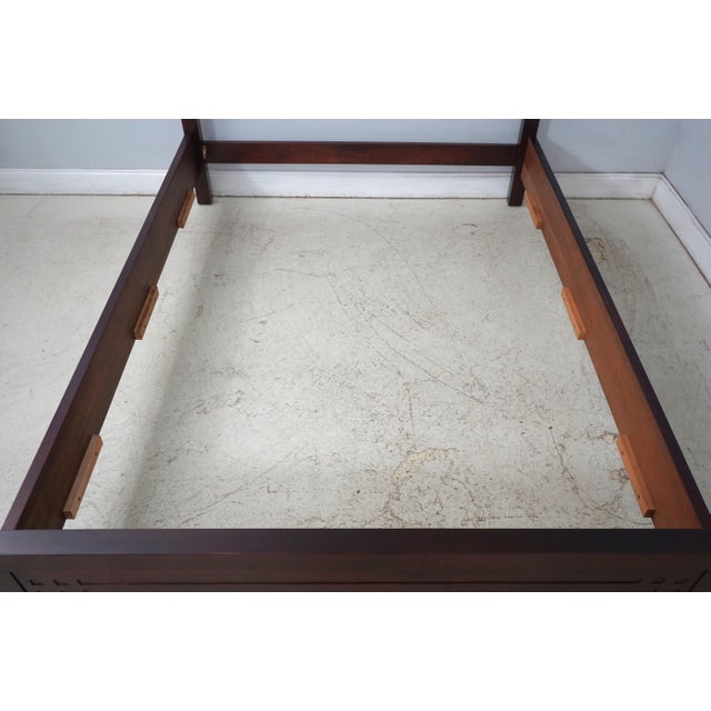 Stickley Cherry 21st C. Queen Size Bed For Sale - Image 14 of 17